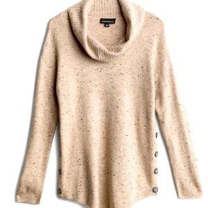 Reagan Cowl Neck Button Detail Pullover